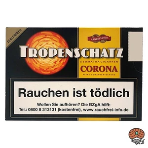 Handelsgold Tropenschatz No. 421 Sumatra Corona Zigarren, 5 Stück - Bild 1 von 1