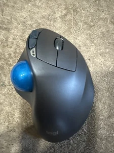 Logitech M570 Wireless Trackball Mouse w/ USB Receiver Dongle - Blue Marble - Picture 1 of 4