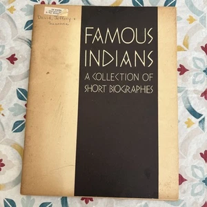 Famous Indians Collection Short Biographies US Dept Of Interior Ephemera - Imagen 1 de 6