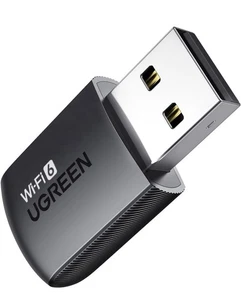 WiFi 6 USB Adapter AX900 Dual Band 5GHz 2.4GHz Dongle Hotspot for PC Laptop - Afbeelding 1 van 7
