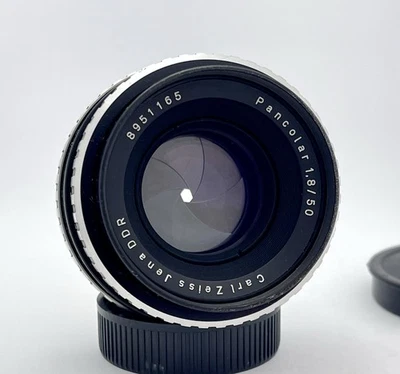 Carl Zeiss Jena DDR Pancolar f/1.8 50mm Zebra Edition Lens M42 Mount Serviced - Image 1 of 4