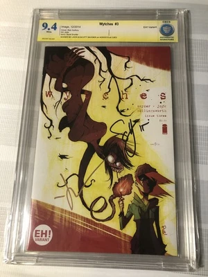 Wytches #3 CBCS 9.4 Eh! Rob Guillory Variant Signed Snyder Jock Image Comics - Image 1 of 3