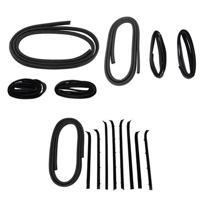 Door Weatherstrip Seal 16 Piece Kit Set for Chevrolet GMC Pickup Truck SUV New - Image 1 of 4