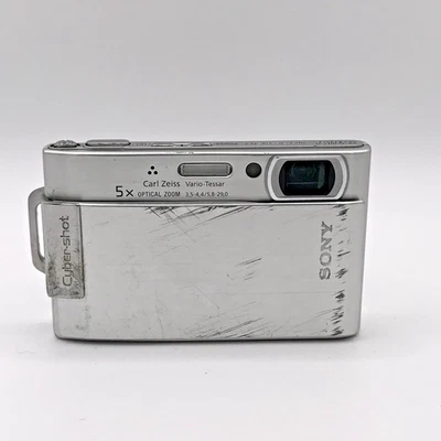 Sony Cyber-shot DSC-T200 Digital Camera – Untested – For Parts or Repair Only - Immagine 1 di 4