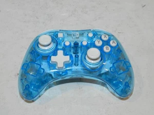 Nintendo Switch Controller Rock Candy Blue Clear Wired Controller Tested - Picture 1 of 2