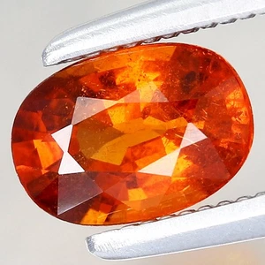 0.87ct 6.3x4.4mm Oval Natural Orange Spessartite Garnet Gemstone Namibia, Africa - Picture 1 of 4