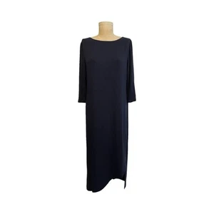 Vestido asimétrico ajustado azul marino CHICO'S Travelers $119 talla 2 grande - Imagen 1 de 6