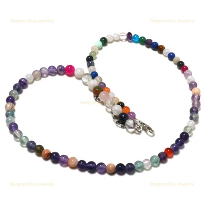 Pulsera de plata de ley 925 natural con múltiples piedras de moda Art Deco con cuentas joyería Foto 1 de 4