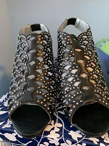 John Fashion neu im Karton Damen-Slipper schwarz Strass Größe 8M - Bild 1 von 7