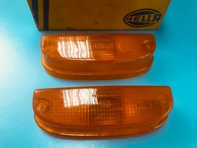 Opel Manta A B Kadett Vauxhall Chevette Hella Turn Signal lens Set Genuine NOS - Image 1 of 4