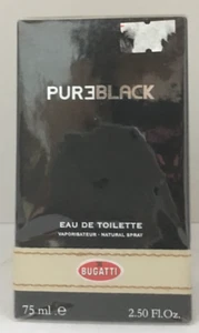 Pureblack Bugatti for Men Eau de Toilette 75ml New in Sealed Box - Picture 1 of 5
