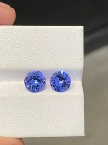 2.800 cts-AAA++ COPPIA NATURALE DI PIETRE PREZIOSE TANZANITE BLU VIOLA SCINTILLANTE - Foto 1 di 6