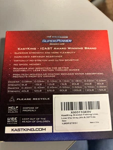 Kastking Superpower geflochtene Angelschnur, 6 Boxen 20lb 327 Yards - Bild 1 von 2