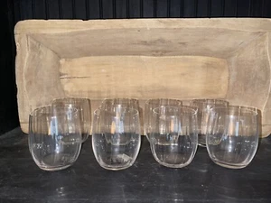 Mikasa Stephanie Clear Optic Ribbed Crystal 4 1/8” Executive Old Fashioneds (8) - Picture 1 of 3