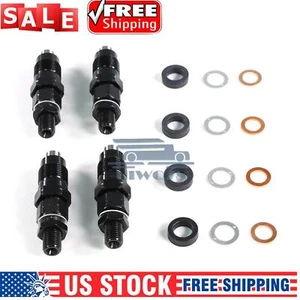 4PCS Diesel Fuel Injector For 2.5L Mitsubishi Pajero Triton Delica 4D56T 4D56 US - Picture 1 of 12