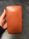 Vintage Lodis Los Angeles Fine Leather Hard Case Wallet Credit Cards ID Holder