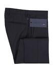 Incotex Midnight Navy Blue Wool Blend Pants - Slim - (IN328233)