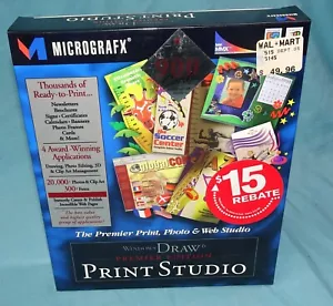 BRANDNEU = Micrografx Windows Draw 6 Premier Edition Print Studio Programm 1997 - Bild 1 von 21