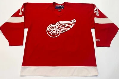 Camiseta deportiva de hockey CCM Detroit Red Wings SHANAHAN #14 NHL para hombre XXL roja cosida a Canadá Foto 1 de 4