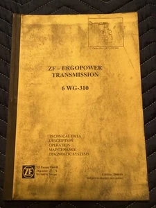 ORIGINAL ZF ERGOPOWER 6 WG-310 TRANSMISSION OPERATION MAINTENACNE MANUAL - Picture 1 of 4