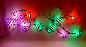 Halloween Spider Sting Light 10-feet Purple Green Orange extra Spider Blow Mold - Picture 1 of 6