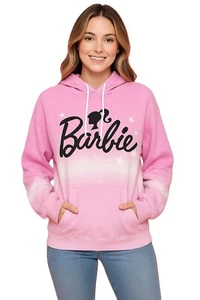 Barbie Y2K Pink Ombre Hoodie Sweatshirt Pullover Logo Stars Size XXXL Barbiecore - Picture 1 of 10