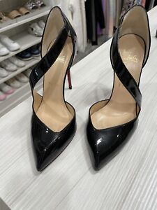 Louboutin Patent Leather Jumping Cross Strap