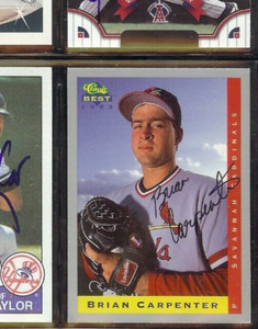BRIAN CARPERTER 1993 Best Savannah Cardinals (Tough) SIGNED / AUTOGRAPH Card