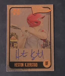 Heston Kjerstad 2020 Onyx Nimbus Baseball NAHK SILVER AUTO #/325