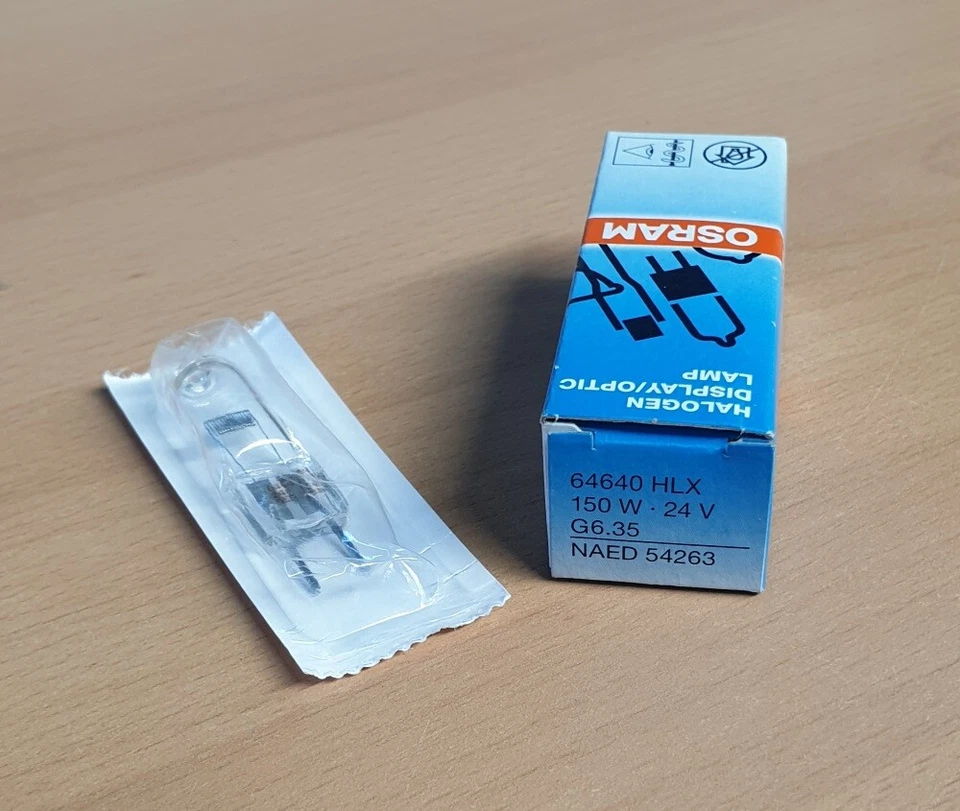 Osram alogena HLX Lampada G6.35 senza Reflector 150w 24v 6000 LM