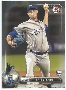 Matt Strahm Kansas City Royals 2017 Bowman Baseball Rookie Card - Picture 1 of 2