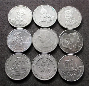 COMMEMORATIVE COINS OF POLAND (MONARCHS-MOSCOW-SOLIDARNOSC-1939-RWPG)- MIX 259 - Picture 1 of 2