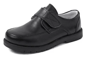 AU STOCK BOY'S SOFT FULL GENUINE LEATHER SCHOOL SHOES CHILD TO ADULT SH004 - Picture 1 of 4