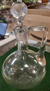 Victorian Cut Glass Decanter - 27cm Tall - Imagen 1 de 3