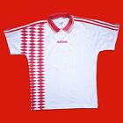 Adidas Vintage Football Shirt red White Squares 1994 1996 template calcio Size L