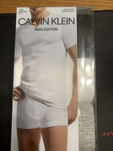 *** CALVIN KLEIN UOMO (PICCOLO) 100% COTONE CLASSICO CONFEZIONE DA 3 COLLO A V NB4012-900 - Foto 1 di 9