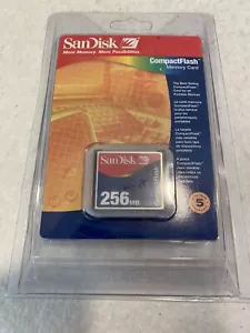 NEW 256mb Sandisk Compactflash SDCFB-256-768 Memory Card Compatible Any CF Slot - Picture 1 of 3