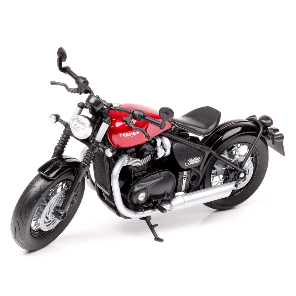 Welly 1/12 Scale Triumph Bonneville Bobber Motorcycle Model Diecast Toy Bike - Image 1 of 4