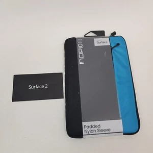 Incipio Nylon Sleeve Case Designed for Microsoft Surface Light Blue and Black - Picture 1 of 16
