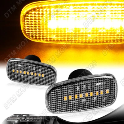 For 2001-2005 Lexus IS300 Clear Lens Amber LED Turn Signal Side Marker Lights - Image 1 of 4
