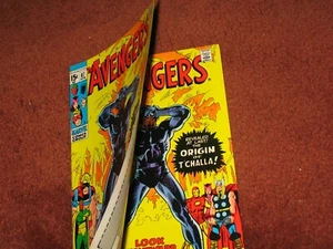 Avengers 87 ~1971 ~Origin Black Panther Marvel~DOUBLE COVER Comic Book~ not cgc - Picture 1 of 11