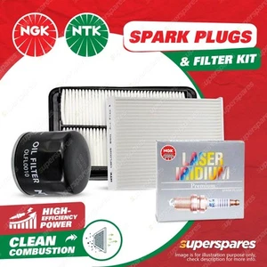 NGK Iridium Spark Plugs & NTK Filter Service Kit for Nissan X-Trail T32 2.5L - Picture 1 of 2