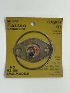 NOS Walbro OEM 92-501 Carburetor Gasket Kit - Picture 1 of 1