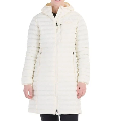 Marmot Echo Featherless Puffer Jacket Long Hooded Cream M15871 Women's XL $250 - Image 1 of 4
