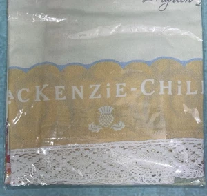 MACKENZIE-CHILDS "ONE LUMP OR TWO" TEA CUP TEA TOWEL RARE NEW IN SEALED PACKAGE - Picture 1 of 9