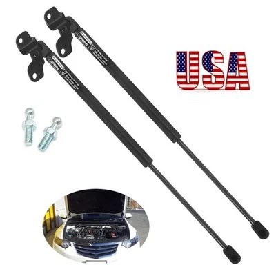 2PCS Front Hood Lift Supports Gas Shock Struts For Honda Accord Acura TSX - Imagem 1 de 4