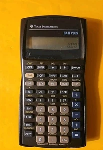 Texas Instruments BA II PLUS Financial Handheld With Case And Book!!!! - Bild 1 von 4