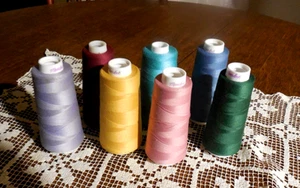 7 Cones Maxi-Lock Overlock Serger Thread ~   Polyester  - 7 Colors - Picture 1 of 10