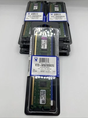 Lot of 7 × Kingston KTD-WS670SR/2G 2GB DDR2-667 PC2-5300 ECC Reg (14 GB Total) - Image 1 of 4