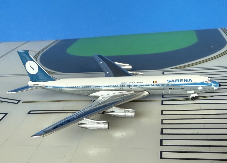 Sabena Boeing 707-320C OO-SJM 1970's colors 1:400 scale diecast Aeroclassics - Image 1 of 1